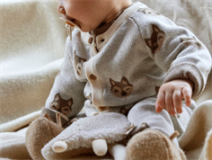 Lil Atelier birch animal motif knit cardigan